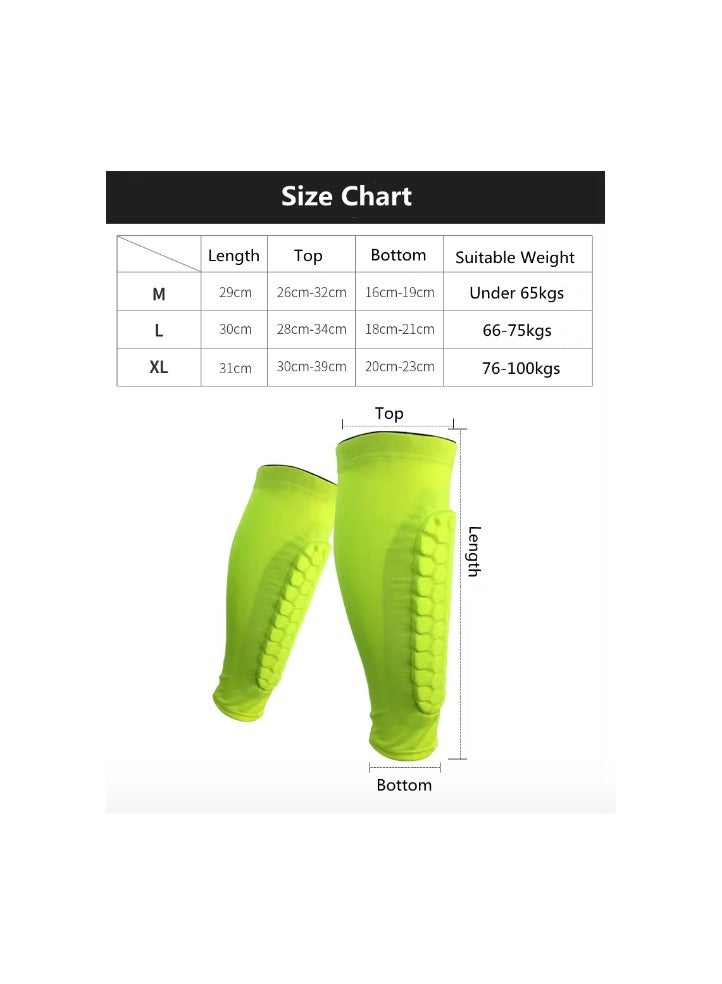 Dreamons Link Football Shin Guards, Soccer Football Shin Guard Socks With Foam, Calf Protective Gear Soccer Equipment For Football Games Beginner Running Jogging Fitness Cycling 1 Pair - Image 2