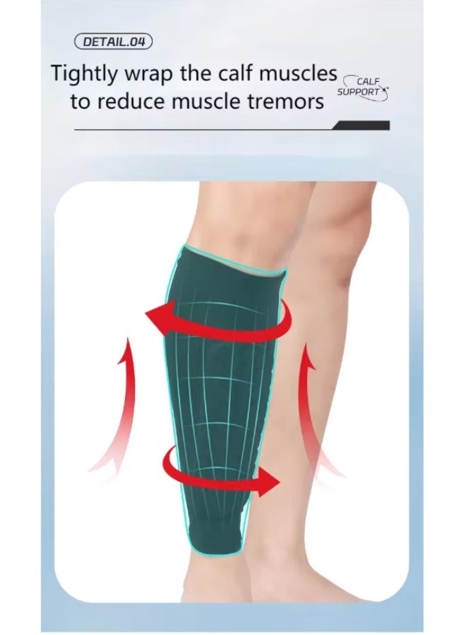 Dreamons Link Football Shin Guards, Soccer Football Shin Guard Socks With Foam, Calf Protective Gear Soccer Equipment For Football Games Beginner Running Jogging Fitness Cycling 1 Pair - Image 5