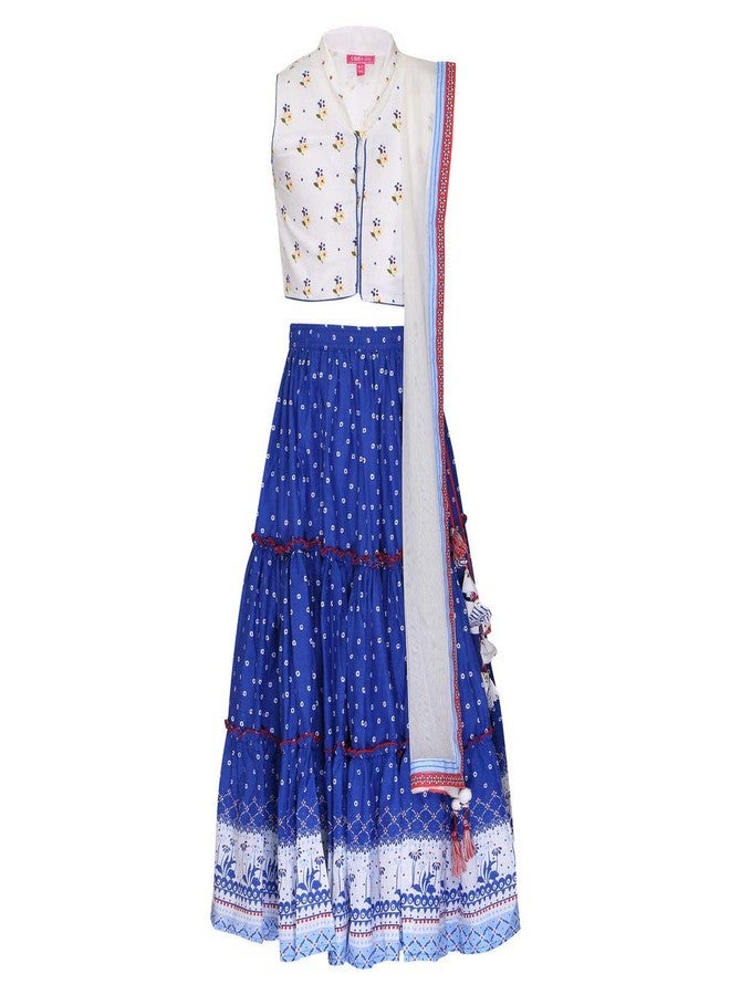 BIBA Girl's Cotton Blend Salwar Suit Set (KW3254ES) - Image 1