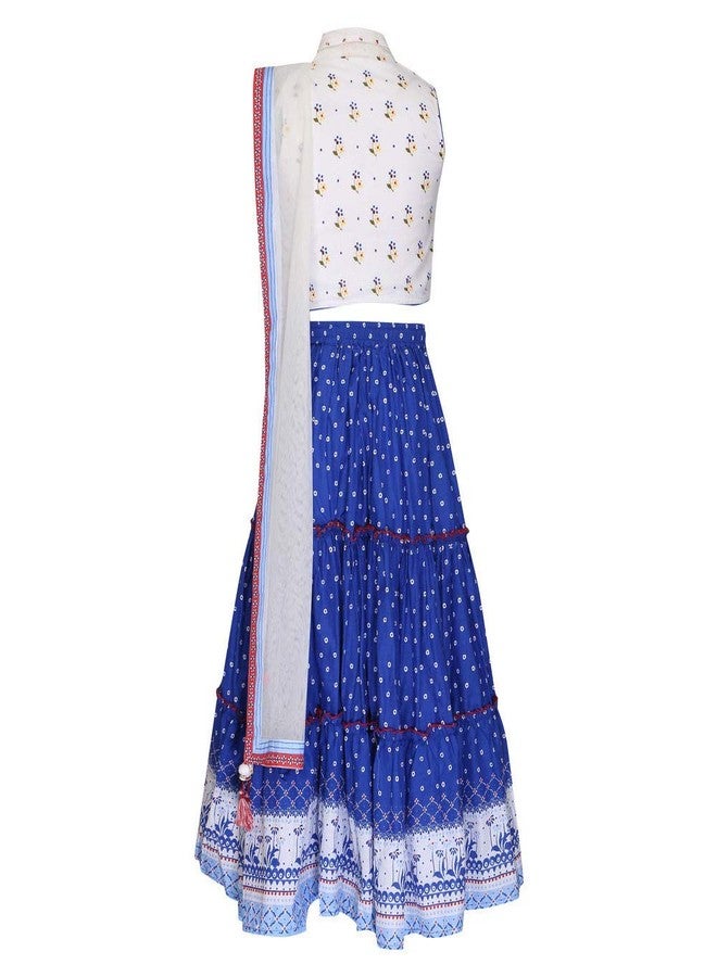 BIBA Girl's Cotton Blend Salwar Suit Set (KW3254ES) - Image 3