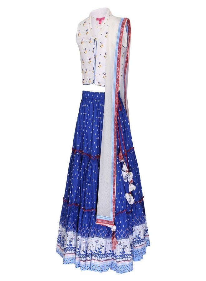 BIBA Girl's Cotton Blend Salwar Suit Set (KW3254ES) - Image 2