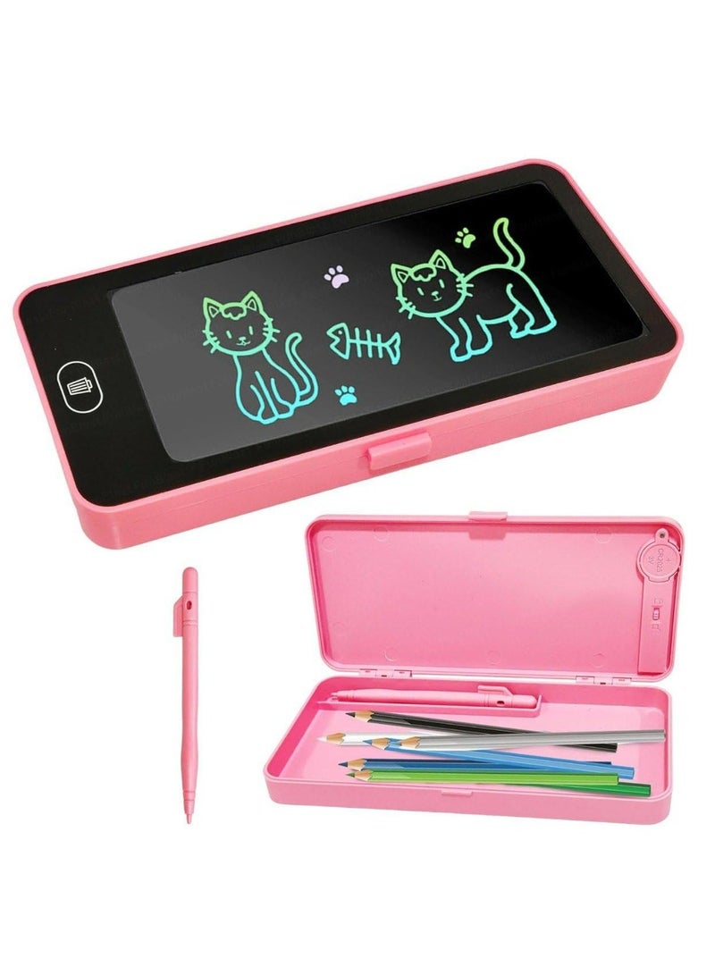 Writing Tablet Pencil Case for Kids – 2 in 1 LCD Digital Slate for Kids, E-Note Pad, Pencil Box for Kids, Doodle Writing Board for School Going Kids, Educational 
