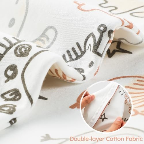 Yoofoss Baby Sleep Sack 612 Months TOG 10 Baby Wearable Blanket 2 Pack 100 Organic Cotton Infant Toddler Sleeping Sack 2Way Zipper Lightweight Sleep Sack - Image 3