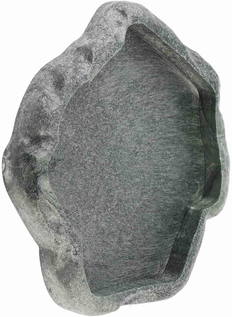 Cryfokt Reptile Feeder Terraium Bowl for Bearded Dragon Lizard Frog Gecko Tortoise Hermit Crab, Imitation Rock Design ABS Resin Shallow ReptileFeeder, Pet Safety Reptile Water Dish Food Bowl - Image 5