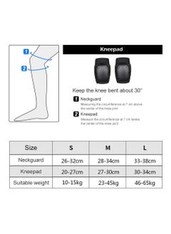 General kids protective gear 6 packs knee pads 6pcs adults kids knee pads elbow pads wrist guards set protective gear set for skating skateboard cycling  - Image 3
