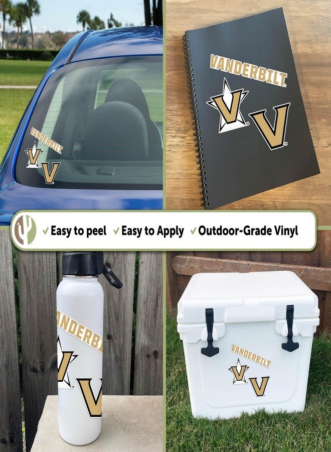 Desert Cactus Vanderbilt University Sticker Commodores VU Vinyl Decals Laptop Water Bottle Car Scrapbook T5 (Type 5-1) - Image 2