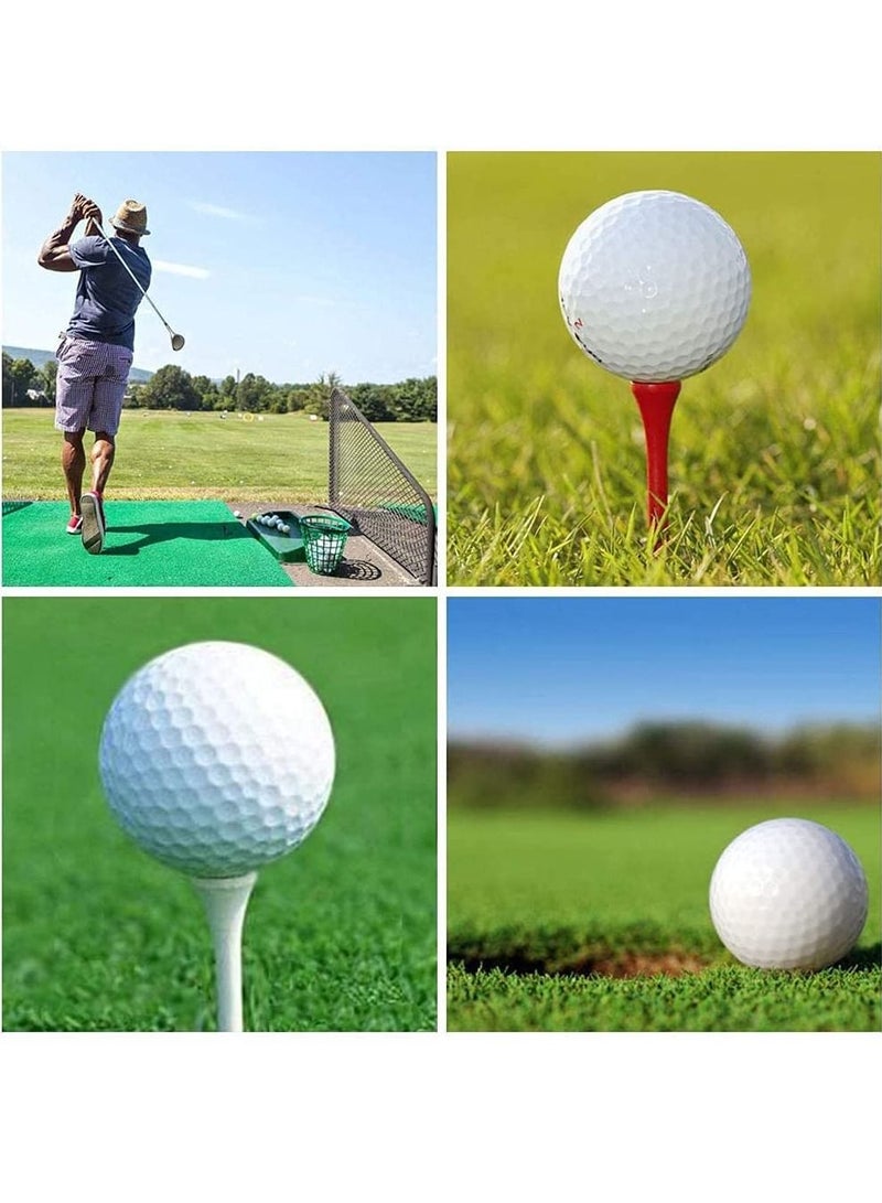 SYOSI Golf Tees Professional Natural Wood Golf Tees Pack of 100, Tall Golf Tees Bulk Reduce Side Spin and Friction - Image 4