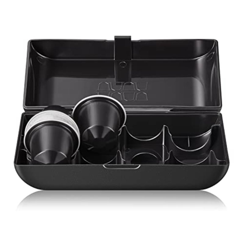 Minipresso NS2 Case for portable espresso makers, durable nylon fabric, black color, water-resistant and compact design - Image 3