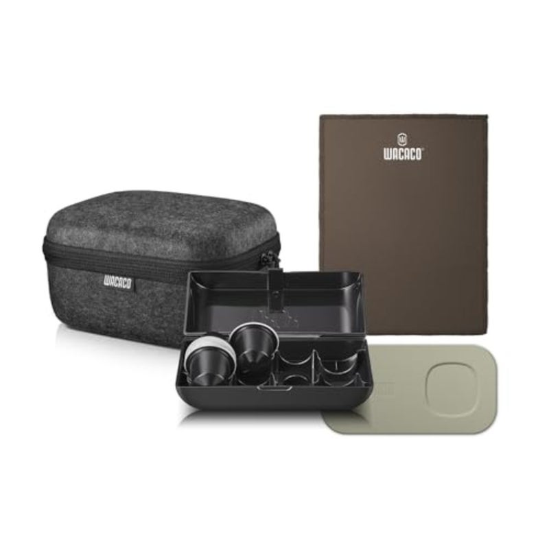 Minipresso NS2 Case for portable espresso makers, durable nylon fabric, black color, water-resistant and compact design - Image 2
