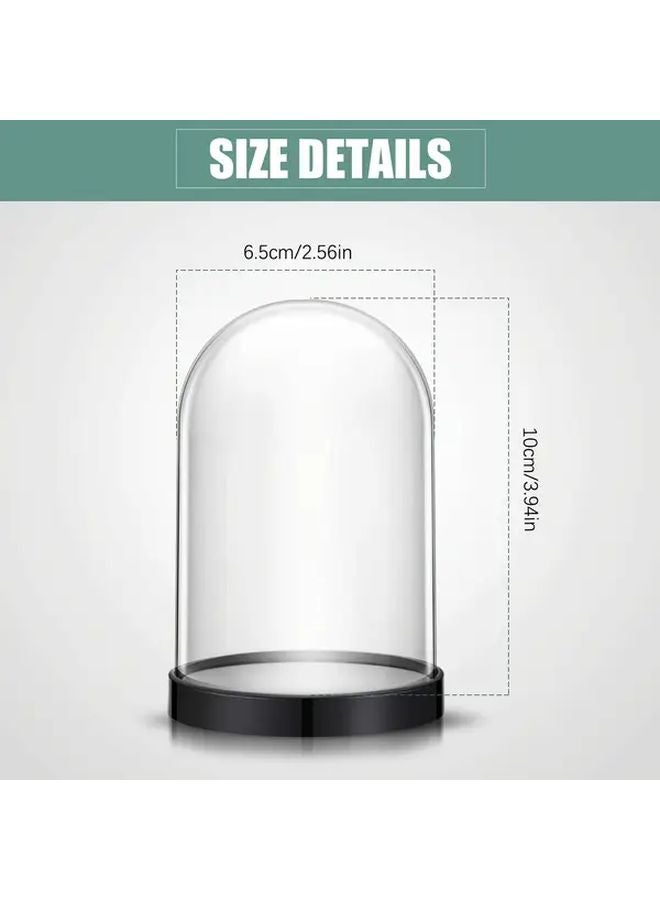10pcs Clear Plastic Dome Covers With Screw On Lids For Flower Preservation Display - Image 4