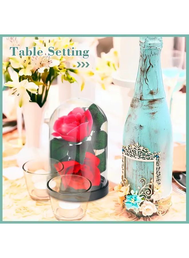 10pcs Clear Plastic Dome Covers With Screw On Lids For Flower Preservation Display - Image 5