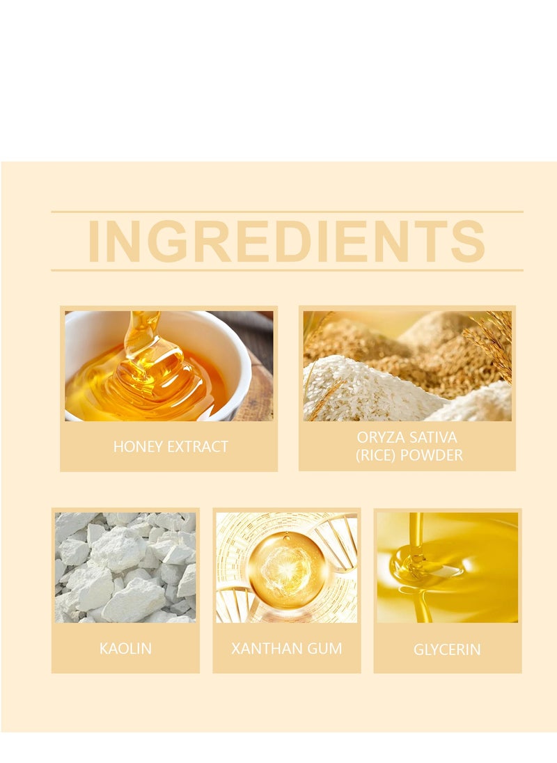 Hoygi - Hoygi Rice Honey Moisturizing Brightening Mask Moisturizing Hydrating Nourishing Improve Facial Skin Gloss 150ml - Image 1