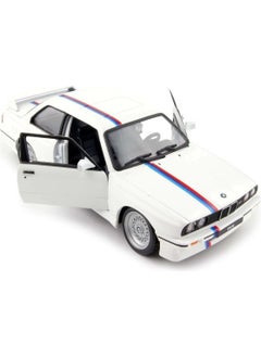 Bburago بي إم دبليو M3 (E30) 1988 أحمر - نموذج سيارة مصنوعة من الصب بميزان 1:24  - Image 2