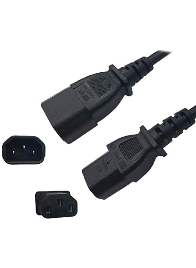 NIBEMINENT UPS Male To Female Extension Cable Black - Image 2