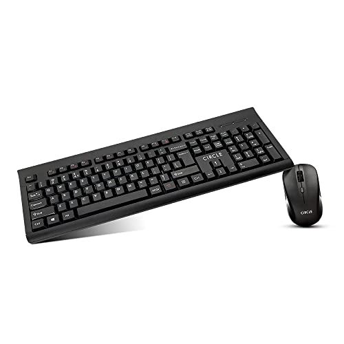 CIRCLE COMPLETE TECHNOLOGY Circle Silent Pro Wireless Keyboard Combo A9 (Black) with DPI 800/1200/1600 with Unique Slim Design, Spill Resistance, Ultra Low Battery Power Consumption, KAILH Silent Switch in Mouse. - Image 2