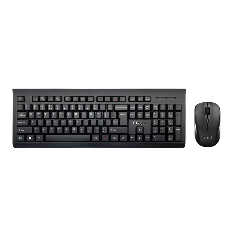 CIRCLE COMPLETE TECHNOLOGY Circle Silent Pro Wireless Keyboard Combo A9 (Black) with DPI 800/1200/1600 with Unique Slim Design, Spill Resistance, Ultra Low Battery Power Consumption, KAILH Silent Switch in Mouse. - Image 5
