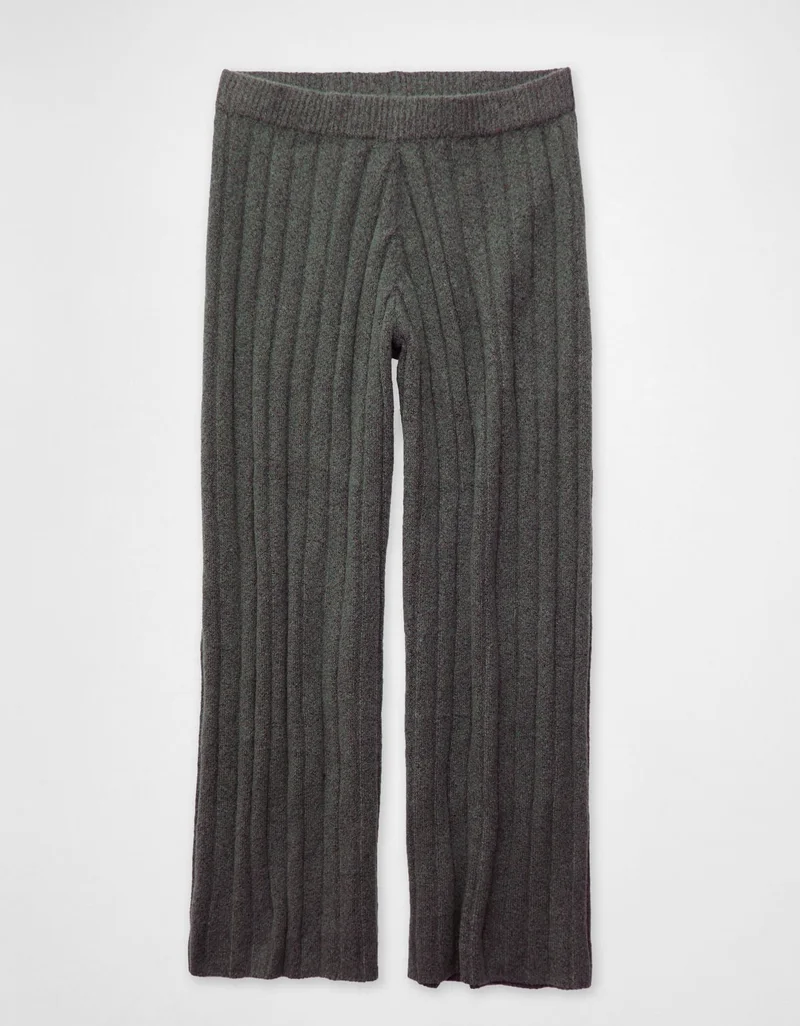 American Eagle  AE Ribbed Wide Leg Pant for Women | Best Price UAE