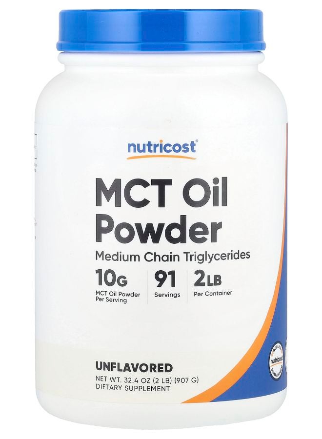 Nutricost MCT Oil Powder Unflavored 32.4 oz (907 g) - Image 1