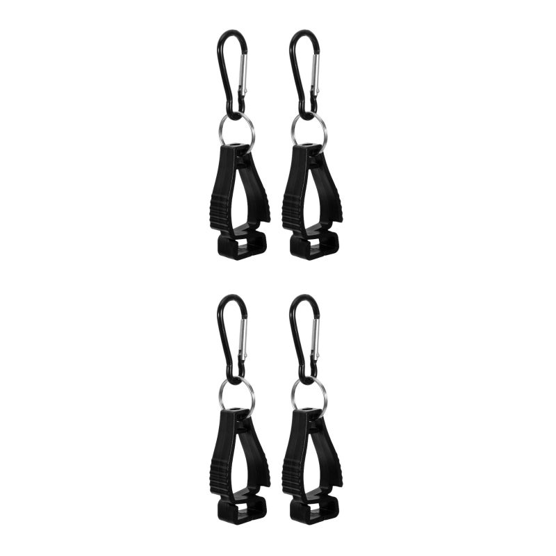 4 Pcs Outdoor Belt Clips Versatile Hooks for Towel Sunglasses Glove Hat - Image 4