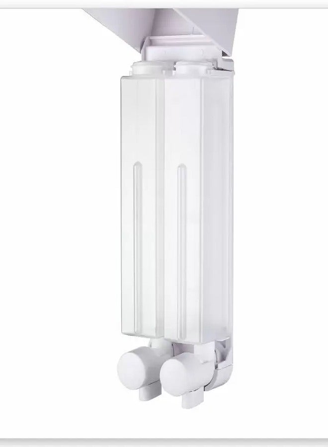 Double Soap Dispenser 500ml X 2 - White - Image 3