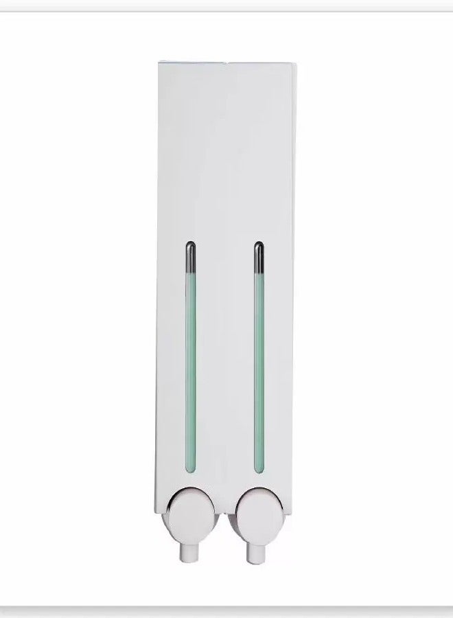 Double Soap Dispenser 500ml X 2 - White - Image 2
