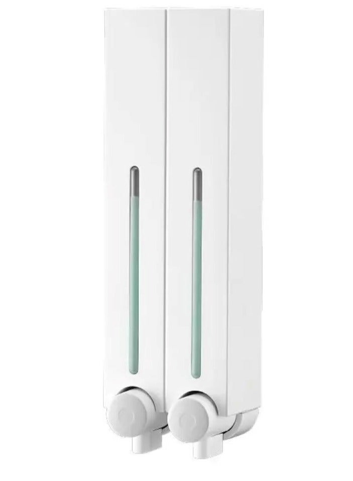 Double Soap Dispenser 500ml X 2 - White - Image 1