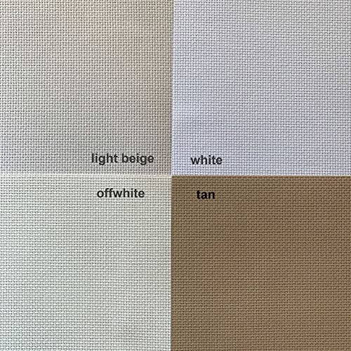Donmon Aida Cloth 14 Count Cross Stitch Fabric,19×28inch (14CT, Tan) - Image 5