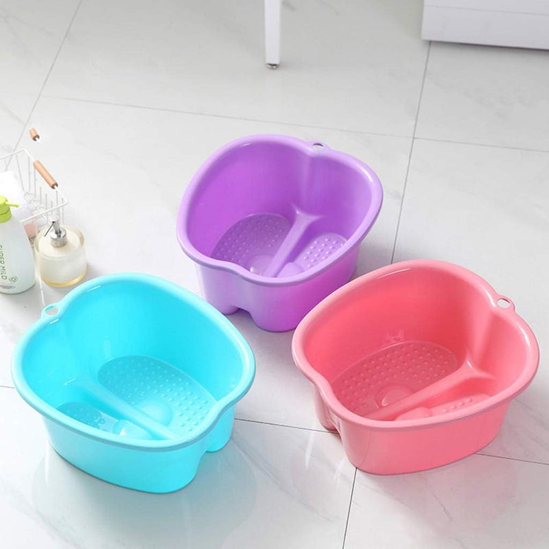 XISAOK Large Foot Bath Spa Tub Basin Bucket Soak Feet Detox Pedicure Massage 3 Colors - Image 3