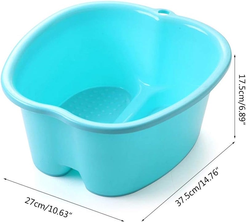 XISAOK Large Foot Bath Spa Tub Basin Bucket Soak Feet Detox Pedicure Massage 3 Colors - Image 5