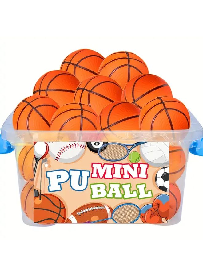 24pcs Mini Basketball Stress Balls for Party Favors and School Carnival - Image 1