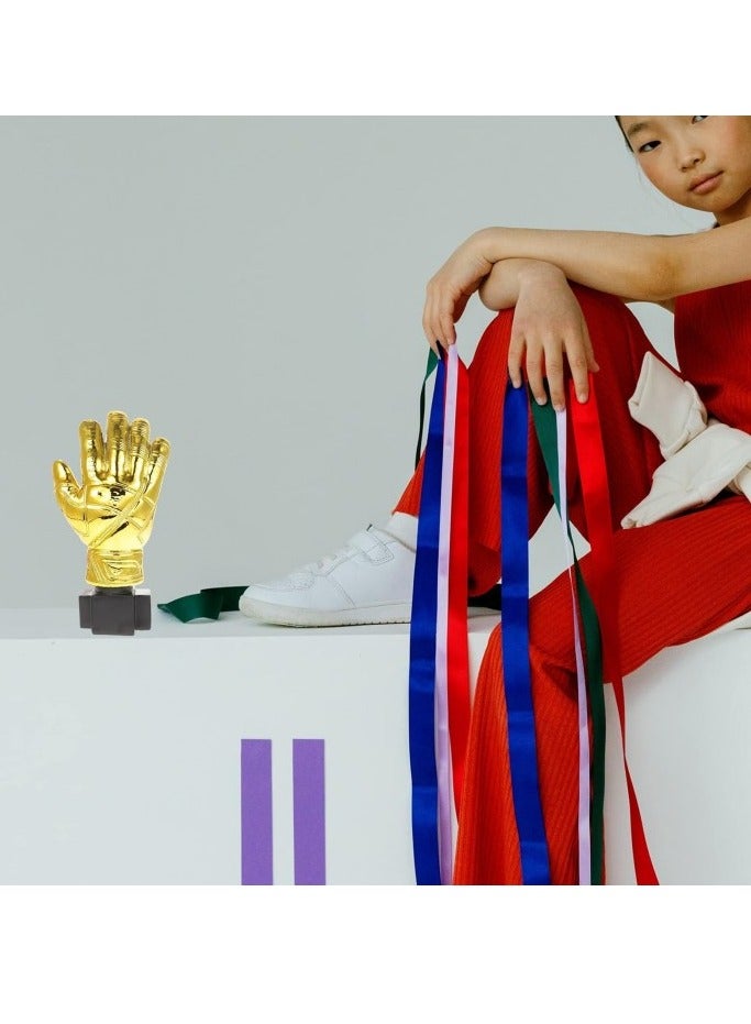 Generic Award Trophies Goalkeeper Trophy Gold Glove Trophy Gloves Shape Soccer Match Award Cups for Office School Kindergarten  - Image 3