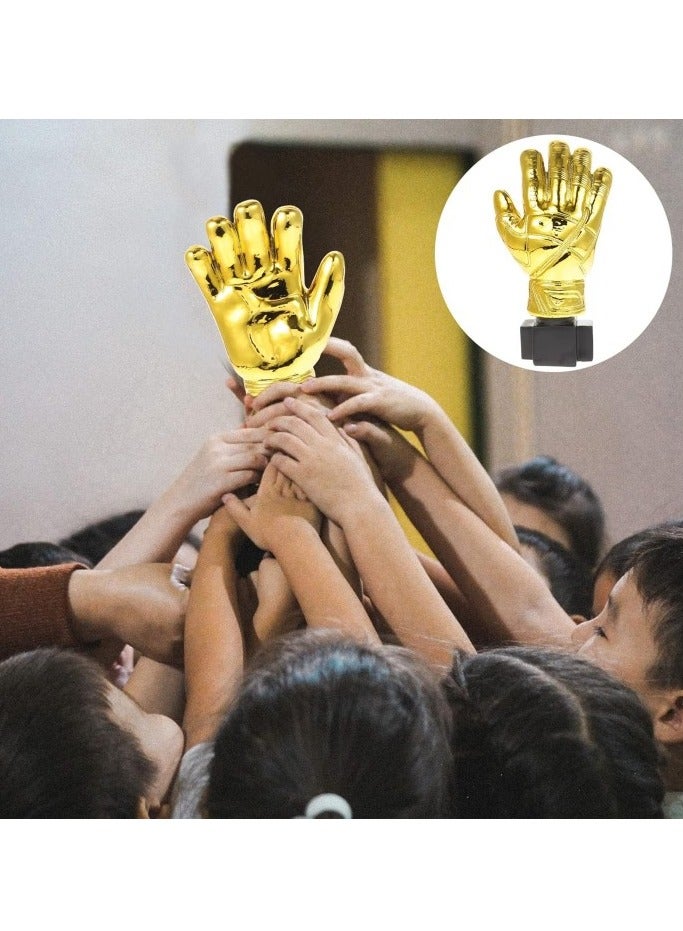 Generic Award Trophies Goalkeeper Trophy Gold Glove Trophy Gloves Shape Soccer Match Award Cups for Office School Kindergarten  - Image 5