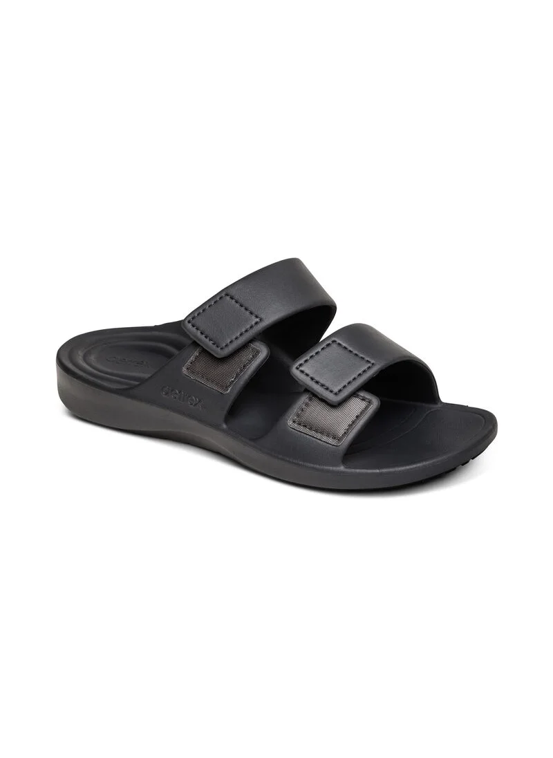 اتريكس Milos Orthotic Slides Men Charcoal