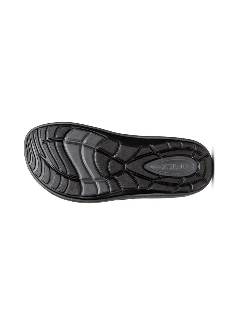 aetrex Milos Orthotic Slides Men Charcoal