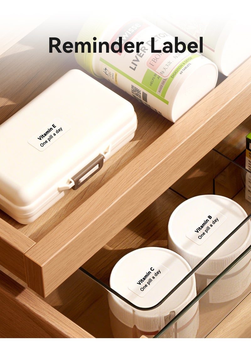 NIIMBOT Thermal Transfer Clear Labels 14×30mm,190 Labels/Roll, for N1 Label Maker, Transparent PET Material, Waterproof and High-Temperature Resistance, Long Storage Time, Clear - Image 4