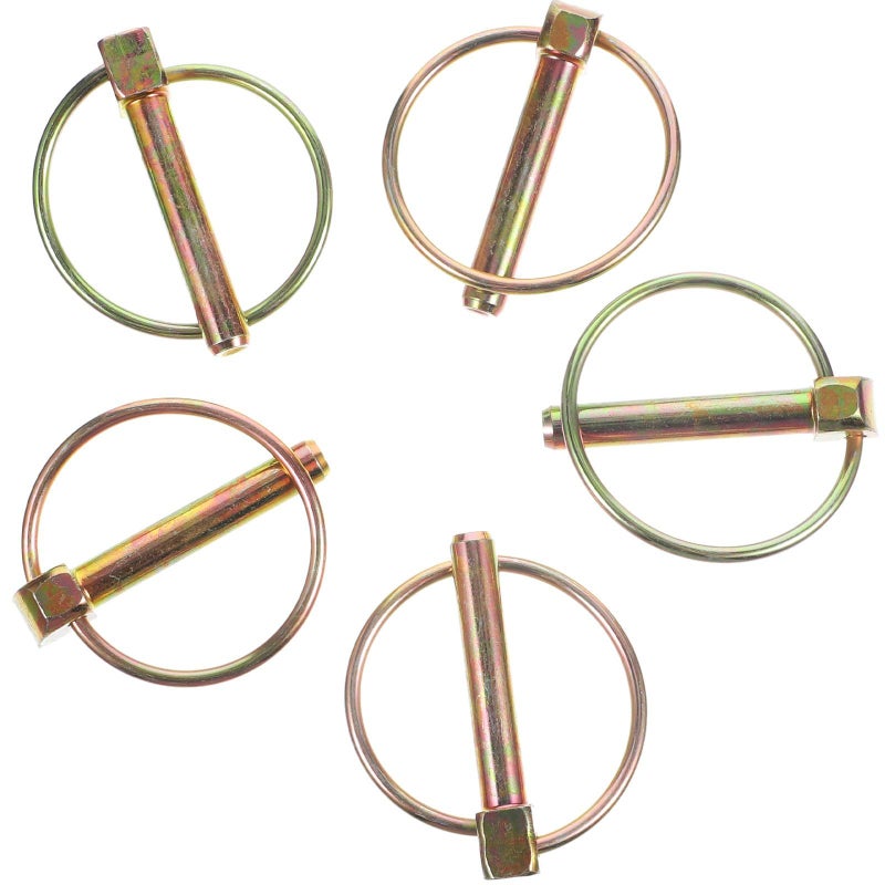 Heavy Duty Lynch Pin with Ring 10pcs Zinc Plated O Ring Lock Pins for Farm Tractors Trailer Hitch Accessories Sturdy Machine Parts 5 16 X 3 1 2 Inch - Image 2