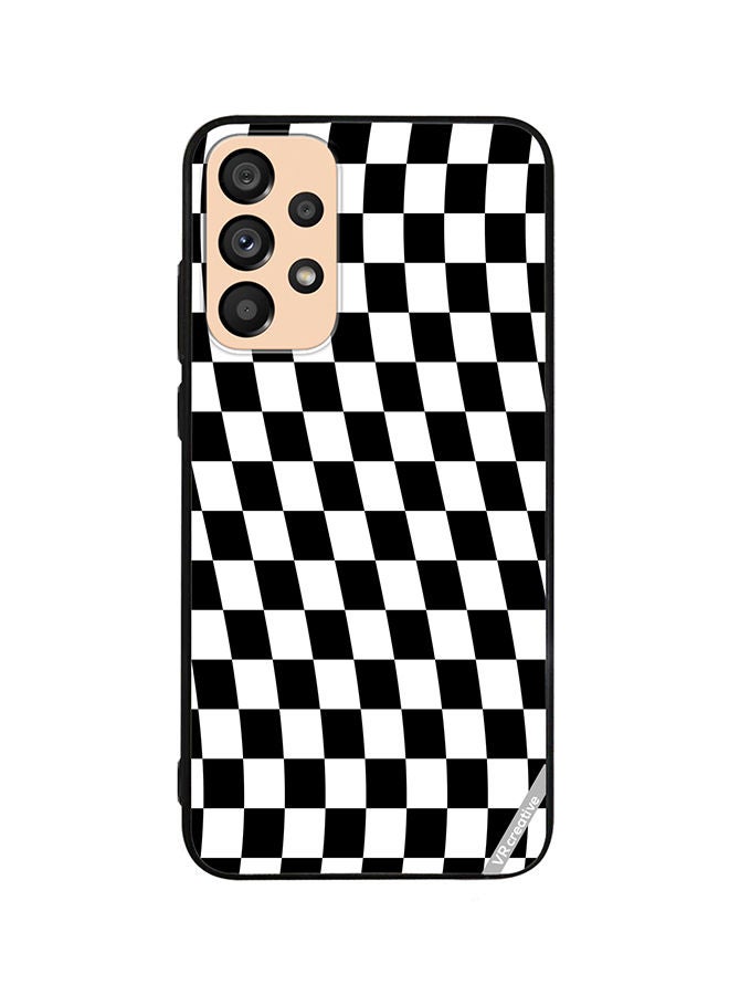VR CREATIVE Protective Case Cover For Samsung Galaxy A23 Checkered Design Multicolour - Image 1