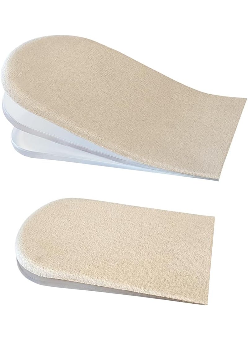 FOOTINSOLE.COM Comfort 3-Layer Heel Lift Inserts | Adjustable Height Increase Insole with Gel Cushion for Leg Length Discrepancies, Heel Pain, Spurs, and Achilles Relief (Large, 1 Pair) 