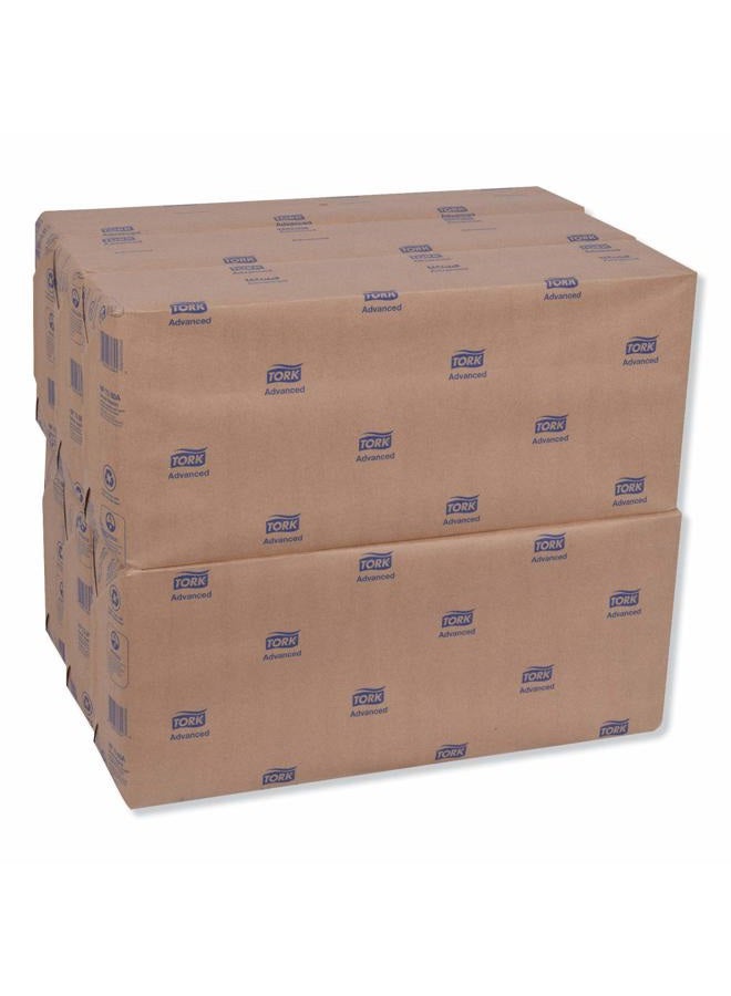 Tork Advanced NP7380A Extra Soft Dinner Napkin, 1/8 Fold, Rose/Key Embossed, 3-Ply, 17" Width x 16.125" Length, White (Case of 6 Packs, 290 per Pack, 1,740 Napkins) - Image 2