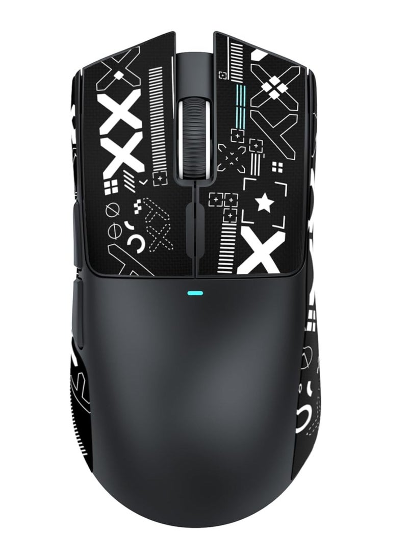 Attack Shark X11 Lightweight Wireless Gaming Mouse with RGB Charging Dock,Tri-Mode-2.4G/USB-C Wired/BT,22K DPI,PAW3311 Optical Sensor,HUYU Switch, 5 programmable Buttons for PC/Mac(Black&Sticker)  - Image 2