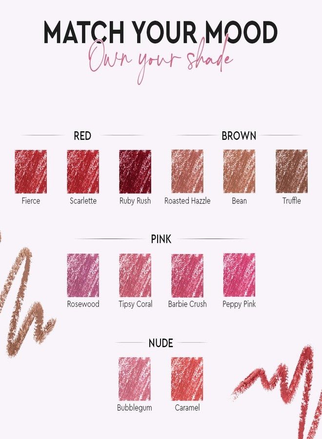 Million Colors Lip Crayon Lipstick | 8H Long-Lasting Matte | Hydrating & Lightweight | Highly Pigmented | Smudge-Proof & Transfer-Proof | Hyaluronic Acid & Shea Butter (Rosewood 07, 3g) - Image 5