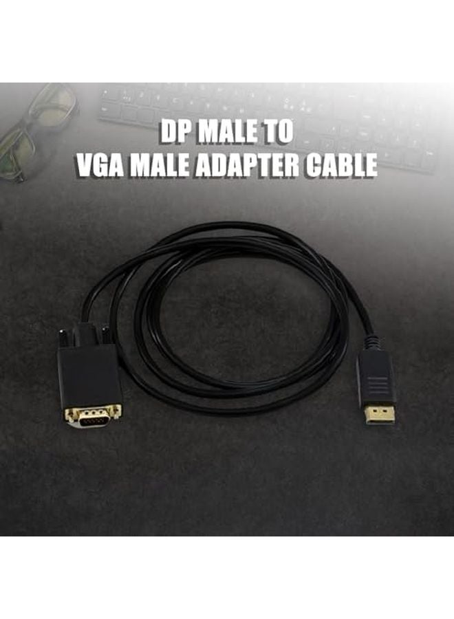 كابل محول VGA ذكر إلى ذكر بدقة 1080بكسل للابتوب والكمبيوتر والتلفزيون عالي الدقة وجهاز العرض والشاشة - Image 3