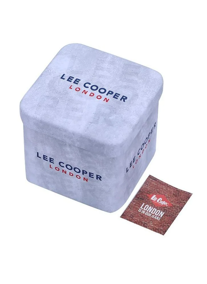Lee Cooper Lee Cooper Men's Quartz Movement Watch, Analog Display and Metal Strap - LC07541.650, Black