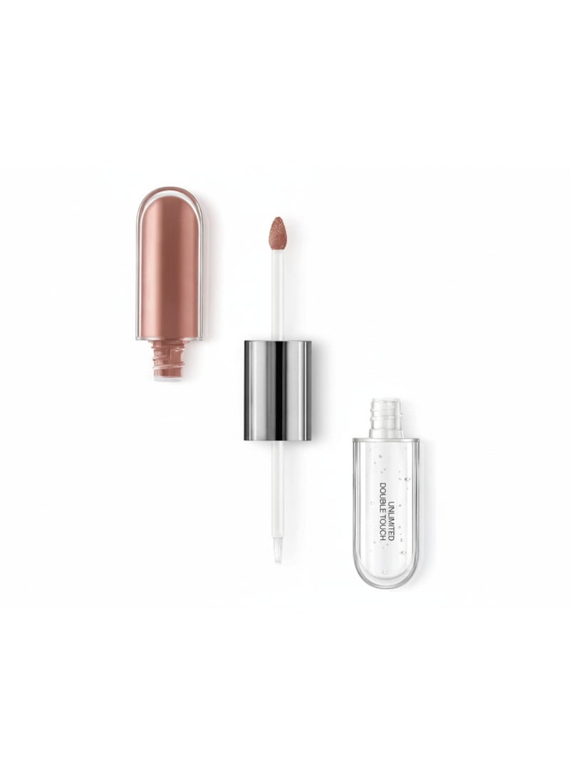 لون شفاه سائل غير محدود بلمسة مزدوجة وردي طبيعي وردي طبيعي - Image 1