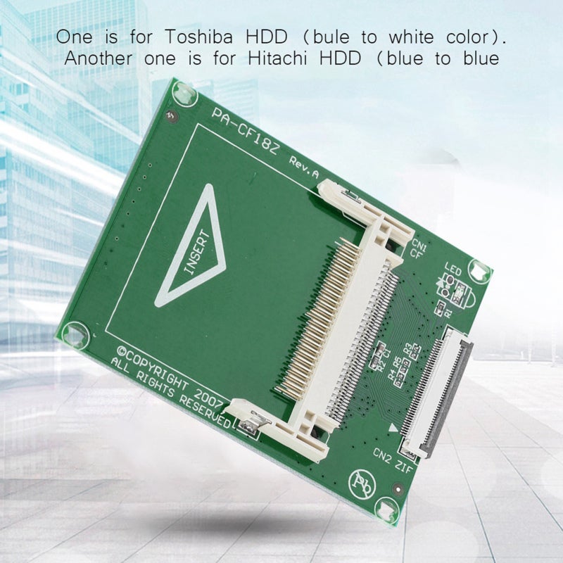 Compact Flash Adapter Card ZIF/CE CF To ZIF 1.8 Inch SSD HDD Replacement - Bootable Up to 32Gb IDE Mode for Mini-ITX Laptop Notebook - Image 2