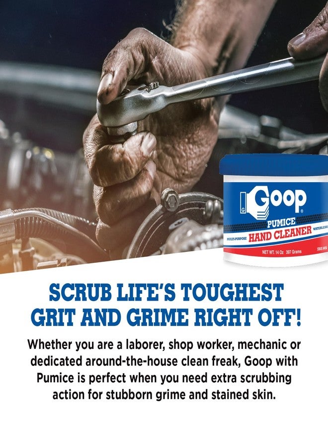 GOOP Multi-Purpose Waterless Hand Cleaner with Pumice - 14 oz Can (Pack of 2) - Image 4