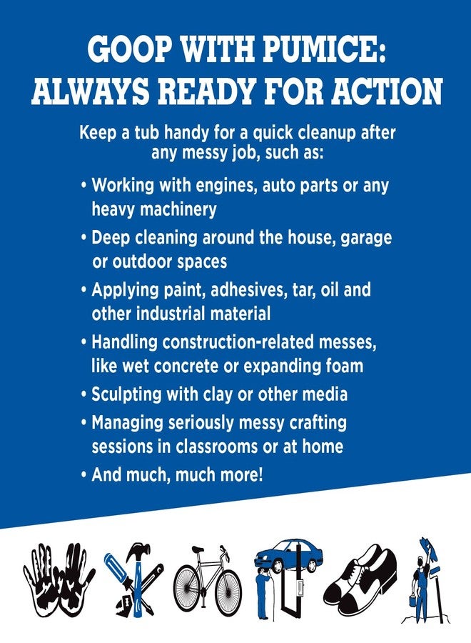 GOOP Multi-Purpose Waterless Hand Cleaner with Pumice - 14 oz Can (Pack of 2) - Image 5