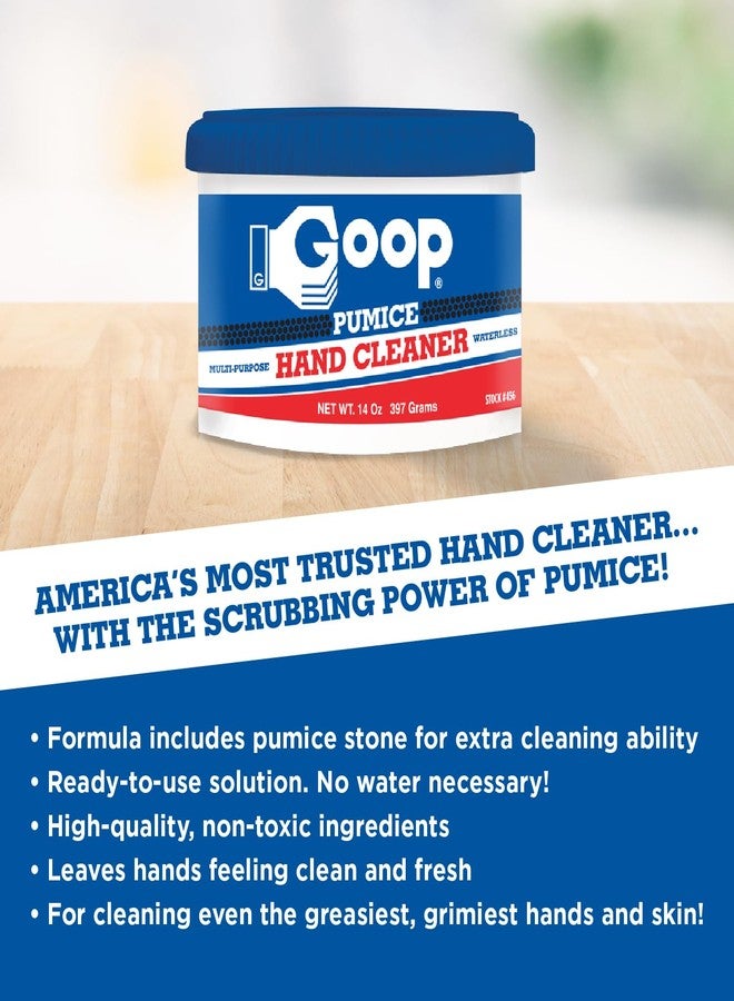 GOOP Multi-Purpose Waterless Hand Cleaner with Pumice - 14 oz Can (Pack of 2) - Image 2