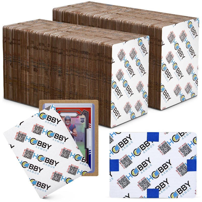 Hobby Armor 200 Pack Trading Card Shipping Protector by Hobby Armor 35 x 45 with Rounded Corners Vibrant MultiColor Card Protector to Guard Cards From Dings Premium Lightweight Cardboard Shipping Supplies - Image 2