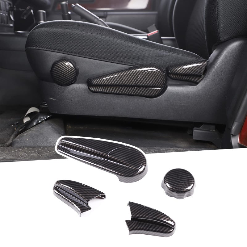 LLKUANG Car ABS Seat Adjustment Switch Control Button Cover Trim Fit for Toyota FJ Cruiser 20072021 Car Interior Accessories4pcs - Image 3